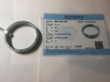 Load image into Gallery viewer, 50.7mm Certified type A 100% Natural green with green floating flowers Jadeite Jade square bangle PC37-0403