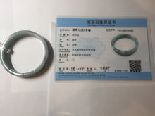 Load image into Gallery viewer, 50.7mm Certified type A 100% Natural green with green floating flowers Jadeite Jade square bangle PC37-0403