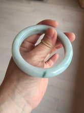 Load image into Gallery viewer, 57mm Certified Type A 100% Natural dark green/white//black Jadeite Jade bangle BK41-8354