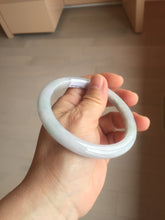 Load image into Gallery viewer, 62.2mm Certified Type A 100% Natura light green white purple slim Jadeite bangle X136-3822