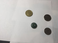 Load image into Gallery viewer, 18.4mm Type A 100% Natural oily dark green/gray Jadeite Jade Safety Guardian Button donuts Pendant PC110