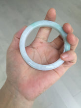 Load image into Gallery viewer, 56.5mm certified 100% natural type A white/light green white purple jadeite jade bangle AH96-0543