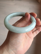 Load image into Gallery viewer, 57mm Certified Type A 100% Natural dark green/white//black Jadeite Jade bangle BK41-8354