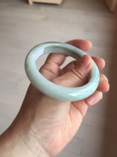 Load image into Gallery viewer, 57mm Certified Type A 100% Natural dark green/white//black Jadeite Jade bangle BK41-8354