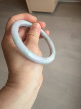 Load image into Gallery viewer, 62.2mm Certified Type A 100% Natura light green white purple slim Jadeite bangle X136-3822