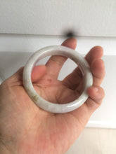 Load image into Gallery viewer, 53.6mm 100% natural Type A light green/purple/yellow/white (FU LU SHOU, 福禄寿) jadeite jade bangle AZ83-1647