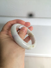 Load image into Gallery viewer, 53.6mm 100% natural Type A light green/purple/yellow/white (FU LU SHOU, 福禄寿) jadeite jade bangle AZ83-1647