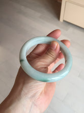 Load image into Gallery viewer, 57mm Certified Type A 100% Natural dark green/white//black Jadeite Jade bangle BK41-8354