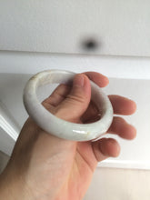 Load image into Gallery viewer, 53.6mm 100% natural Type A light green/purple/yellow/white (FU LU SHOU, 福禄寿) jadeite jade bangle AZ83-1647