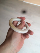Load image into Gallery viewer, 52mm certificated Type A 100% Natural light green/white/beige/yellow Jadeite Jade bangle AX106-4212