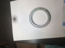 Load image into Gallery viewer, 52.8mm Certificated light green, white, purple, brown jadeite jade bangle K129-0614
