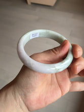 Load image into Gallery viewer, 59mm Certified Type A 100% Natural light green purple yellow (FU LU SHOU) Jadeite Jade bangle BM86-4497