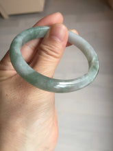 Load image into Gallery viewer, 51.8mm certified Type A 100% Natural icy watery light green/red oval Jadeite Jade bangle BQ9-3799