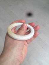 Load image into Gallery viewer, 52mm certificated Type A 100% Natural light green/white/beige/yellow Jadeite Jade bangle AX106-4212