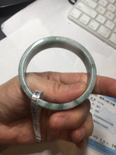 Load image into Gallery viewer, 50.7mm Certified type A 100% Natural green with green floating flowers Jadeite Jade square bangle PC37-0403