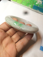 Load image into Gallery viewer, 59.8mm Certificated Type A 100% Natural white/sunny green/purple jadeite jade bangle AZ5-9139