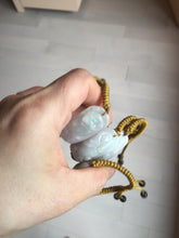 Load image into Gallery viewer, 100% natural jadeite jade carved PiXiu (貔貅) bracelet BN75