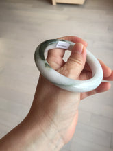Load image into Gallery viewer, 56mm Certified Type A 100% Natural dark green/white//black Jadeite Jade bangle BK39-8357