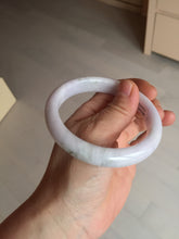 Load image into Gallery viewer, 58.5mm Certified Type A 100% Natural green/purple/white Jadeite Jade bangle BM88-4502