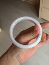 Load image into Gallery viewer, 58.5mm Certified Type A 100% Natural green/purple/white Jadeite Jade bangle BM88-4502