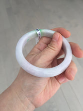Load image into Gallery viewer, 58.5mm Certified type A 100% Natural sunny green/white/purple(春带彩) Jadeite bangle BS68-2531