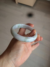 Load image into Gallery viewer, 57mm Certified Type A 100% Natural light yellow/purple/green(FU LU SHOU) Jadeite Jade bangle BK20-0756