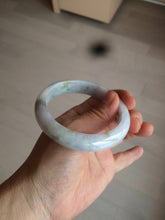 Load image into Gallery viewer, 57mm Certified Type A 100% Natural light yellow/purple/green(FU LU SHOU) Jadeite Jade bangle BK20-0756