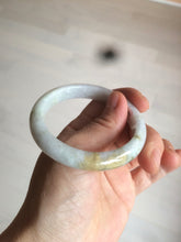 Load image into Gallery viewer, 52.3mm Certified type A 100% Natural green/white/very light purple/yellow Jadeite Jade bangle AZ77-1629