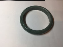 Load image into Gallery viewer, 57.8mm Certified Type A 100% Natural deep sea green/blue/gray/black Guatemala Jadeite bangle GL33-2-5738