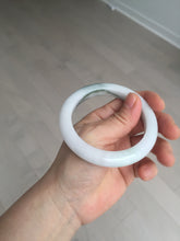 Load image into Gallery viewer, 56mm Certified Type A 100% Natural dark green/white//black Jadeite Jade bangle BK39-8357