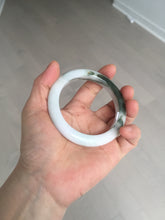 Load image into Gallery viewer, 56mm Certified Type A 100% Natural dark green/white//black Jadeite Jade bangle BK39-8357