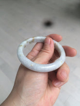 Load image into Gallery viewer, 52.3mm Certified type A 100% Natural green/white/very light purple/yellow Jadeite Jade bangle AZ77-1629