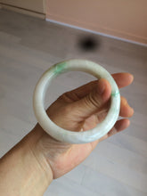 Load image into Gallery viewer, 59.8mm Certificated Type A 100% Natural white/sunny green/purple jadeite jade bangle AZ5-9139