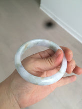 Load image into Gallery viewer, 57mm Certified Type A 100% Natural light yellow/purple/green(FU LU SHOU) Jadeite Jade bangle BK20-0756