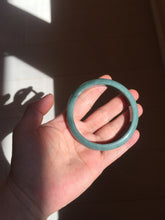 Load image into Gallery viewer, 57.8mm Certified Type A 100% Natural deep sea green/blue/gray/black Guatemala Jadeite bangle GL33-2-5738