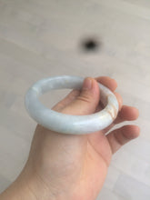 Load image into Gallery viewer, 54.6mm certified 100% natural type A white/purple/brown/gray jadeite jade bangle AX20-7723