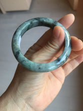 Load image into Gallery viewer, 52.5mm certified Type A 100% Natural dark green/black(青花)/red Jadeite Jade bangle PD124-6243