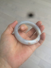 Load image into Gallery viewer, 54.6mm certified 100% natural type A white/purple/brown/gray jadeite jade bangle AX20-7723