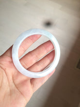 Load image into Gallery viewer, 53.7mm certificated Type A 100% Natural light green/white Jadeite Jade bangle AX104-4213
