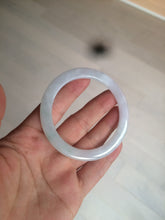 Load image into Gallery viewer, 53.7mm certificated Type A 100% Natural light green/white Jadeite Jade bangle AX104-4213