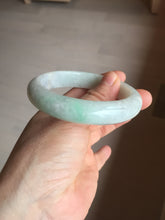 Load image into Gallery viewer, Shopify only 55.5mm Certified 100% natural Type A sunny green purple jadeite jade bangle BM89-9781