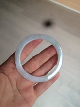 Load image into Gallery viewer, 53.7mm certificated Type A 100% Natural light green/white Jadeite Jade bangle AX104-4213