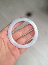 Load image into Gallery viewer, 53.7mm certificated Type A 100% Natural light green/white Jadeite Jade bangle AX104-4213