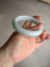 Load image into Gallery viewer, Shopify only 55.5mm Certified 100% natural Type A sunny green purple jadeite jade bangle BM89-9781