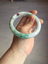 Load image into Gallery viewer, 59.5mm certified Type A 100% Natural light green sunny green red light purple Jadeite Jade bangle BF143-5283