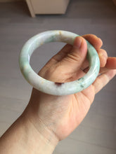 Load image into Gallery viewer, 59.5mm certified Type A 100% Natural light green sunny green red light purple Jadeite Jade bangle BF143-5283