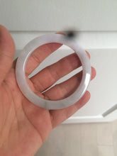 Load image into Gallery viewer, 53.7mm certificated Type A 100% Natural light green/white Jadeite Jade bangle AX104-4213