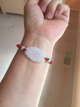 Load image into Gallery viewer, 100% Natural type A light green purple white openwork jadeite pendant BP183