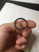 Load image into Gallery viewer, 100% natural type A icy watery light green/blue/gray  Guatemala jadeite jade band ring R118