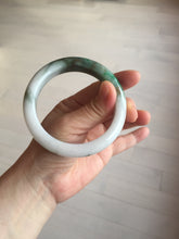 Load image into Gallery viewer, 59mm Certified Type A 100% Natural sunny green/white/brown/black Jadeite Jade bangle BK36-8353